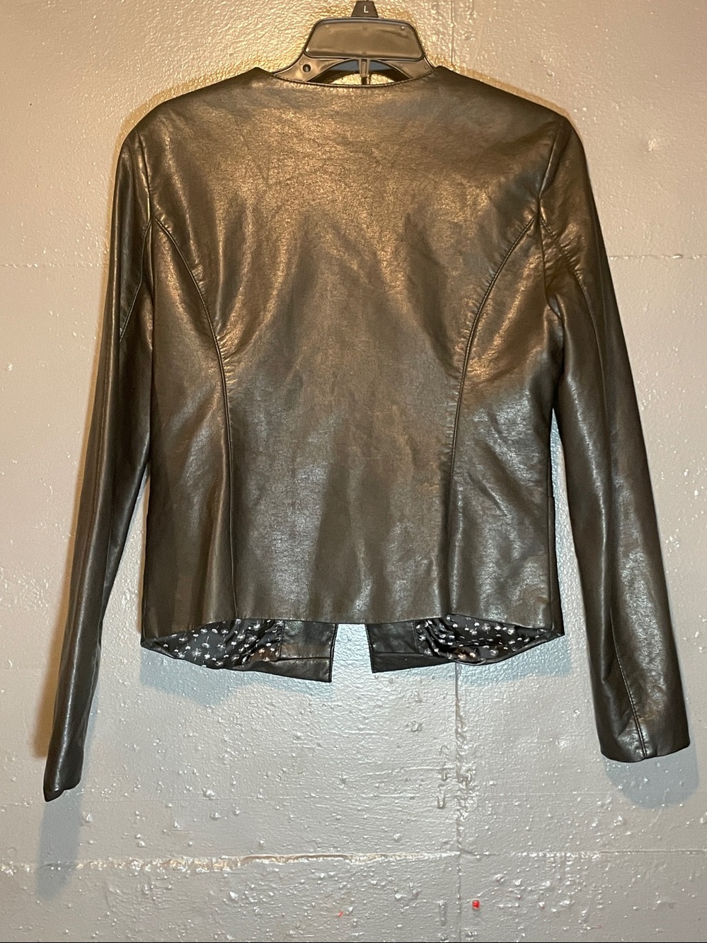 Black Rivet Black Faux Leather Blazer Jacket - Picture 2 of 10